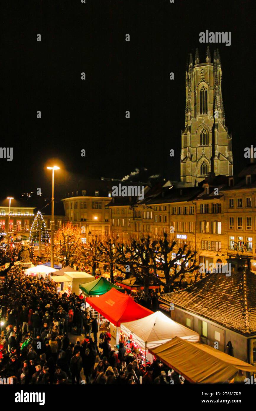 San Nicola a Friburgo (6 dicembre), Svizzera Foto Stock