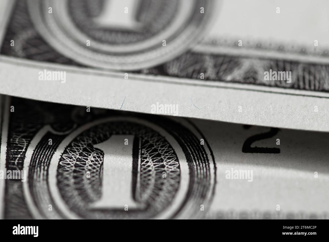 Parte del primo piano di un dollaro Foto Stock
