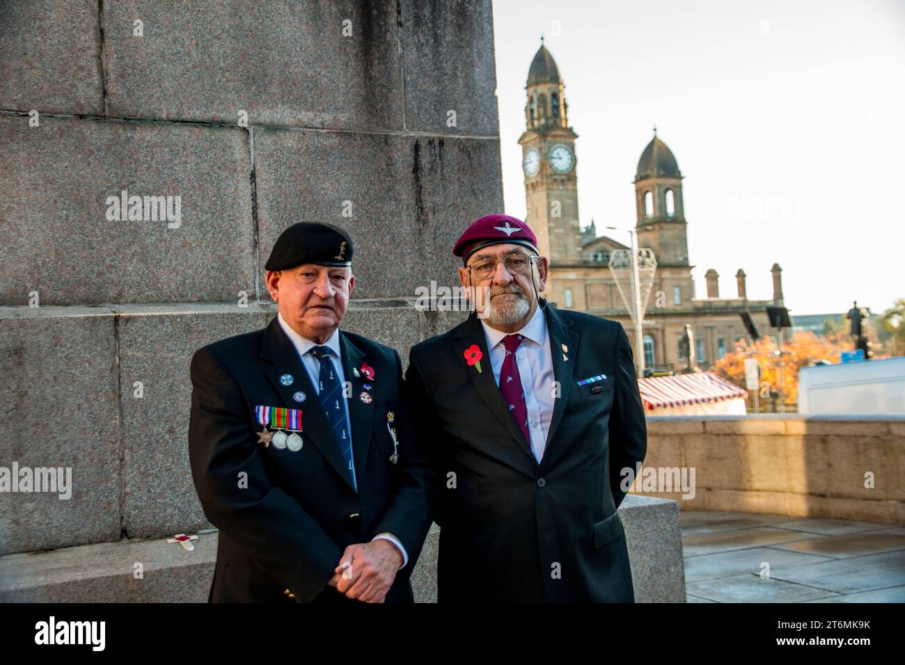 Paisley Cenotaph Remembrance Day, 11 novembre 2023 Foto Stock