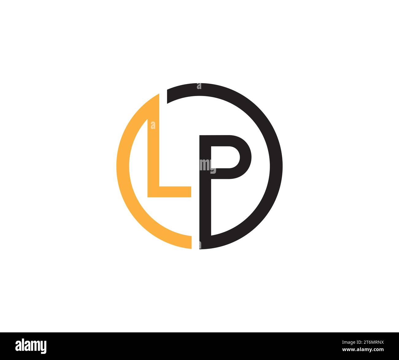 Logo LP con design vettoriale Illustrazione Vettoriale