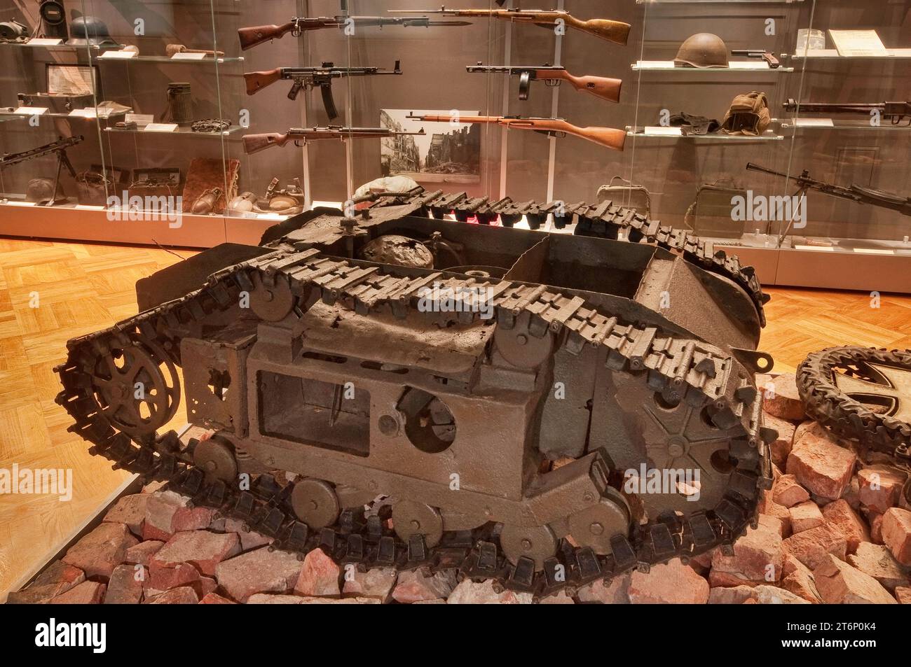 SD Kfz 303 Goliath, WW2 miniera cingolata caterpillar controllata a distanza, dispositivo esplosivo, veicolo da demolizione, noto anche come serbatoio scarabeo per Alli Foto Stock