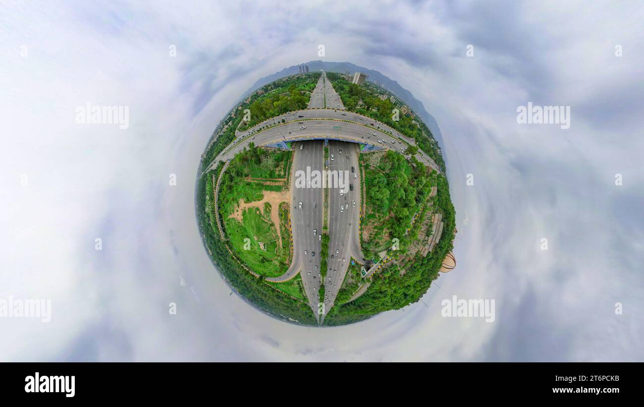 esclusiva foto panoramica 360 di islamabad Foto Stock
