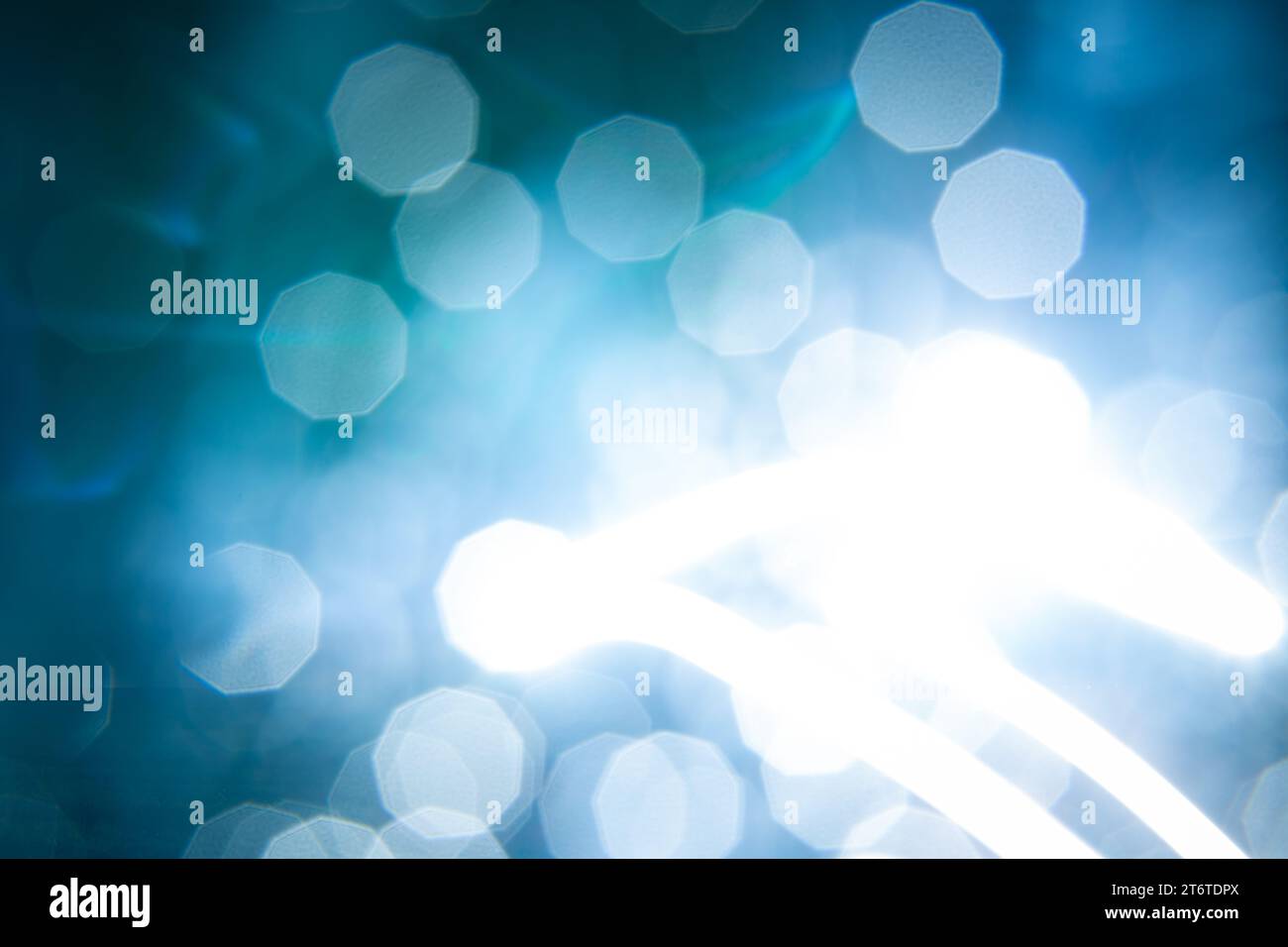 Luce da una torcia Foto Stock
