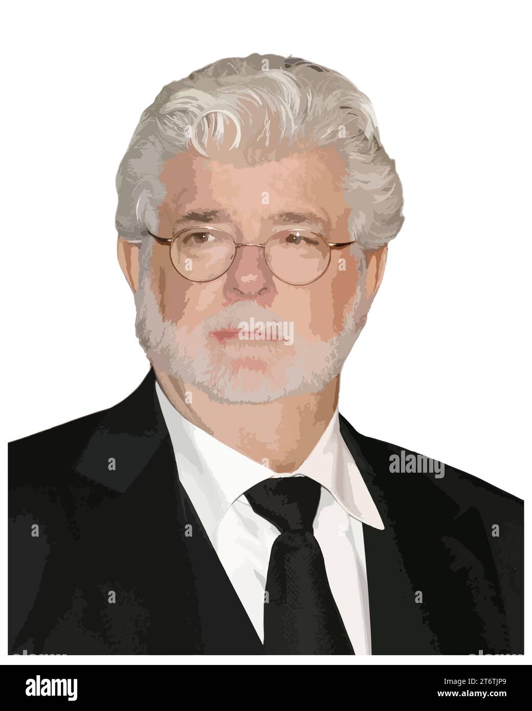 George Lucas regista, illustrazione vettoriale immagine astratta Illustrazione Vettoriale