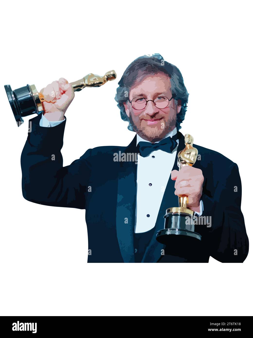 Steven Spielberg regista, illustrazione vettoriale immagine astratta Illustrazione Vettoriale