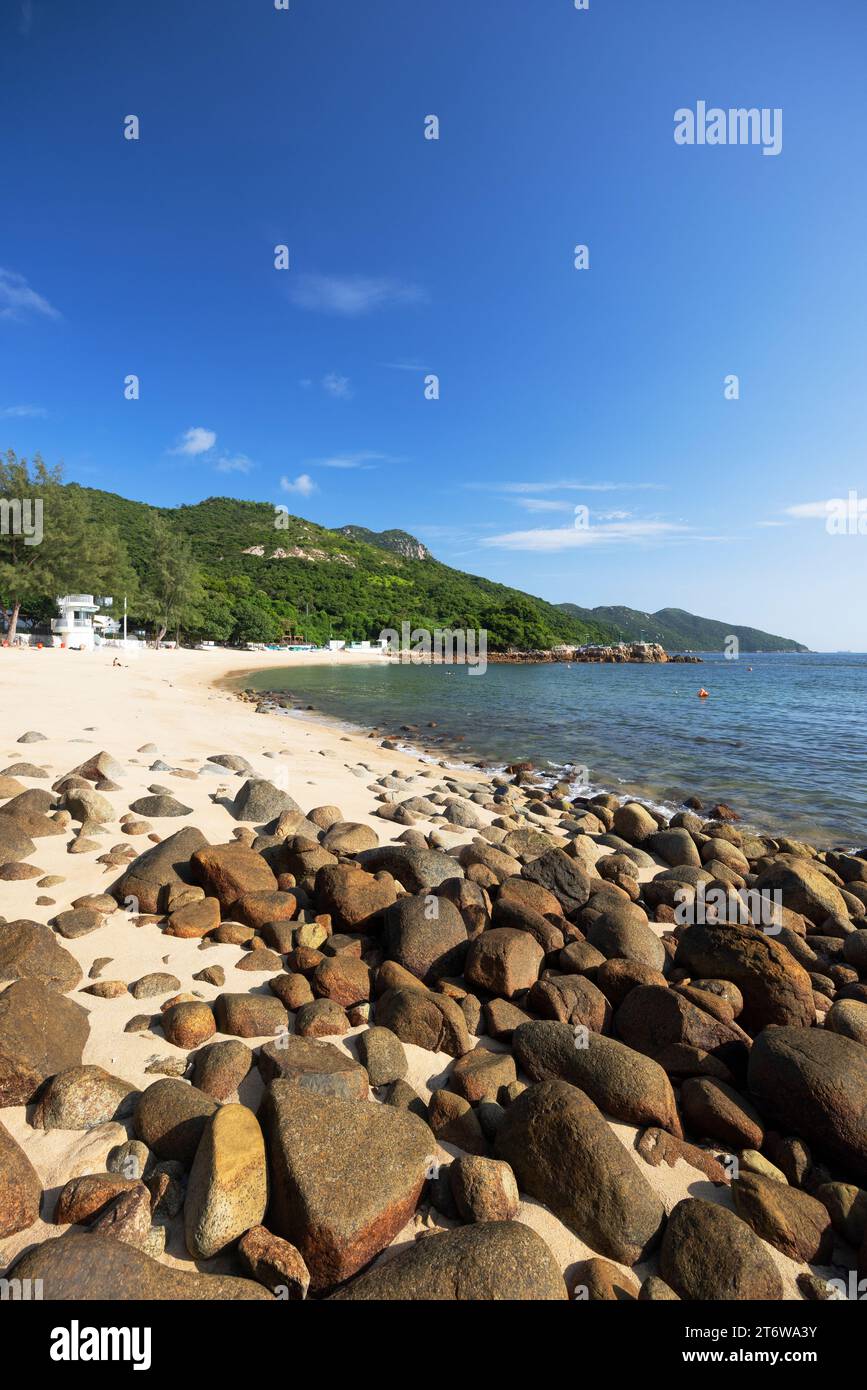 Lo so Shing Beach, Lamma Island, Hong Kong Foto Stock
