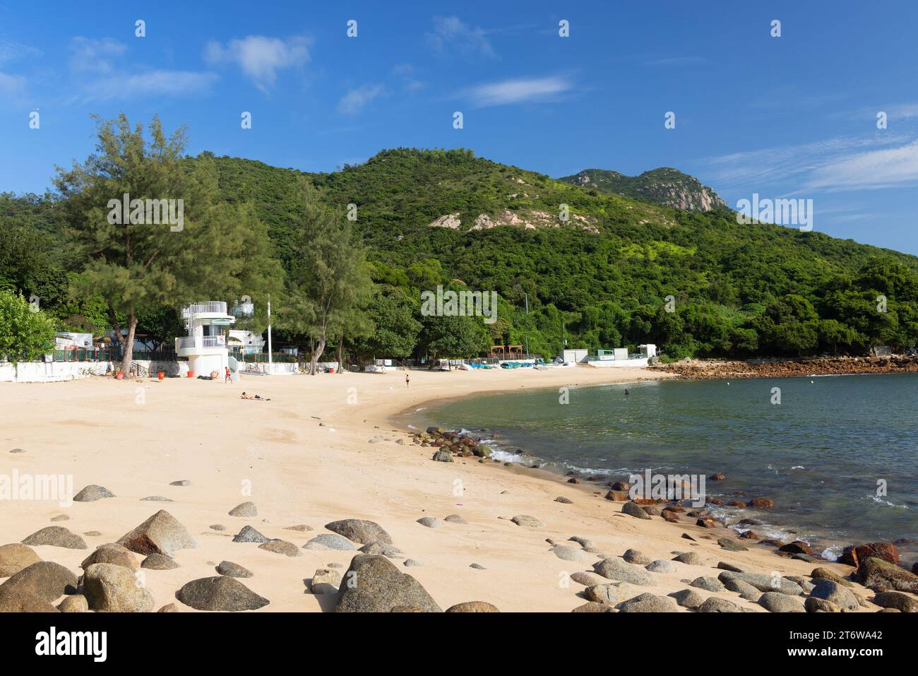 Lo so Shing Beach, Lamma Island, Hong Kong Foto Stock
