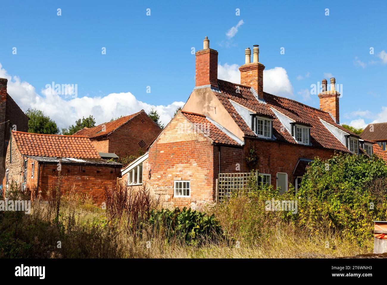 Vecchi cottage agricoli nel Regno Unito Foto Stock