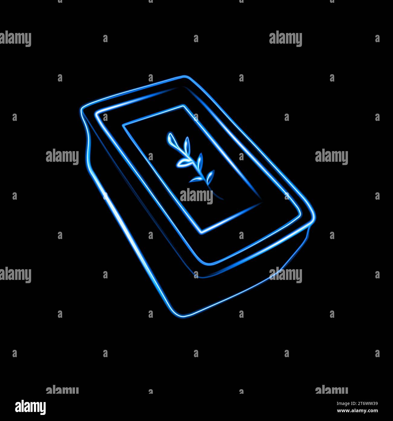 Illustrazione vettoriale isolata di mazzo di carte tarocchi con effetto neon. Divinazione sulle carte dei tarocchi. Previsione del futuro. Illustrazione Vettoriale