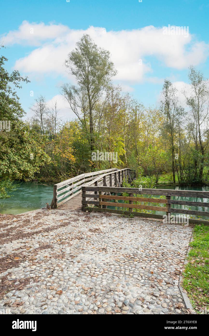 Vista panoramica del sito preistorico di Palù di Livenza Foto Stock