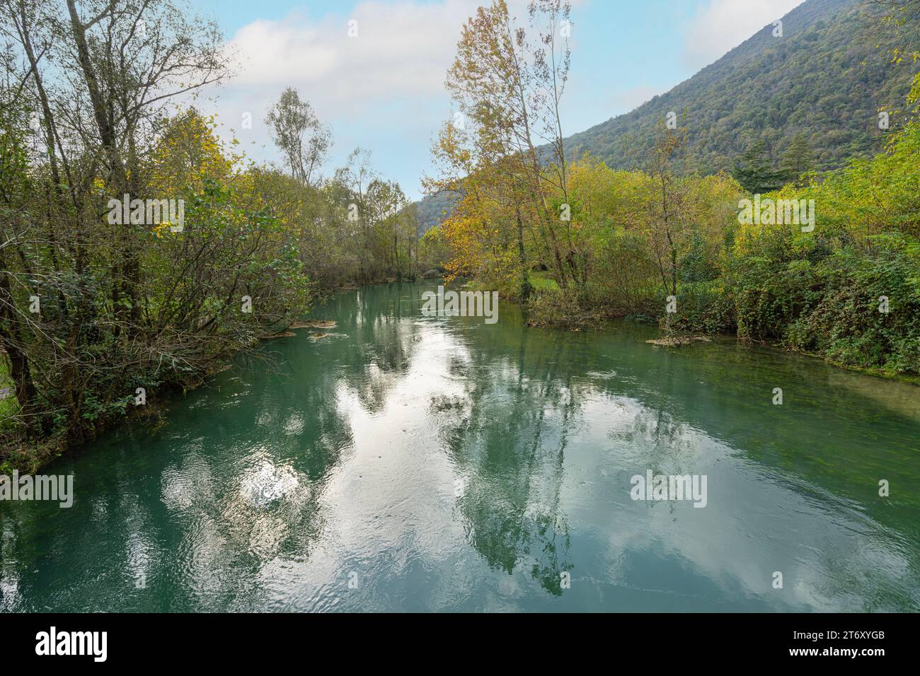 Vista panoramica del sito preistorico di Palù di Livenza Foto Stock