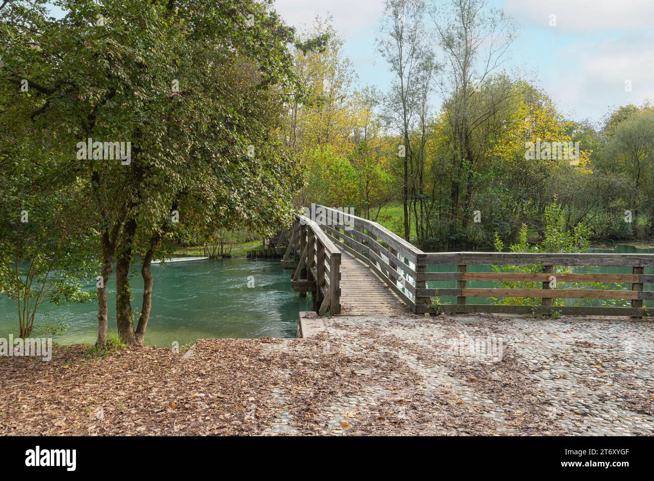 Vista panoramica del sito preistorico di Palù di Livenza Foto Stock