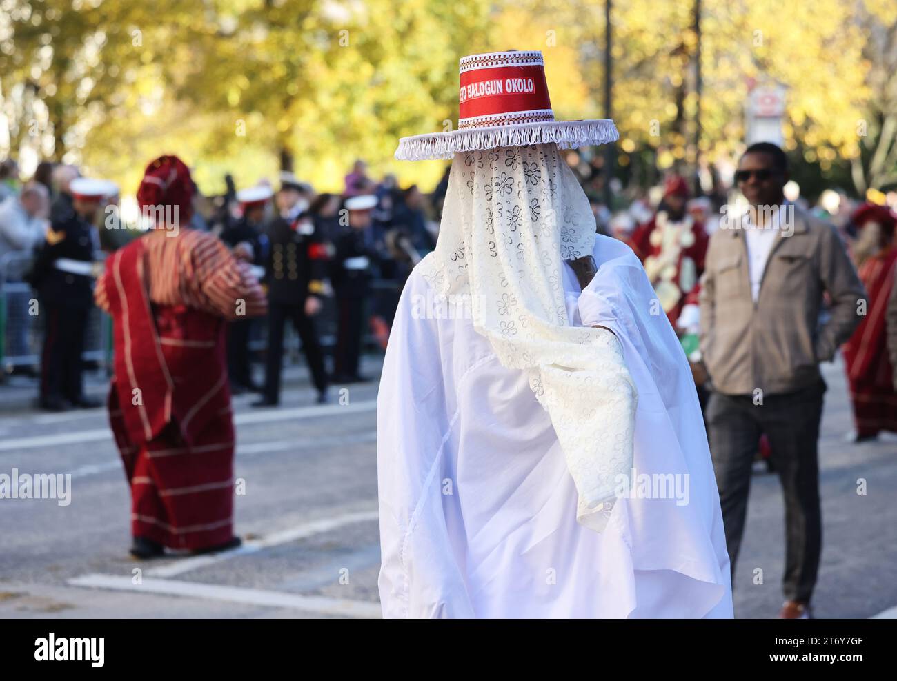 The Lord Mayor's Show 2023, che risale al 1215, quando re Giovanni diede al popolo londinese l'autorità di scegliere il proprio sindaco. Il consigliere Michael Mainelli è il nuovo sindaco di Londra, Regno Unito. Foto Stock