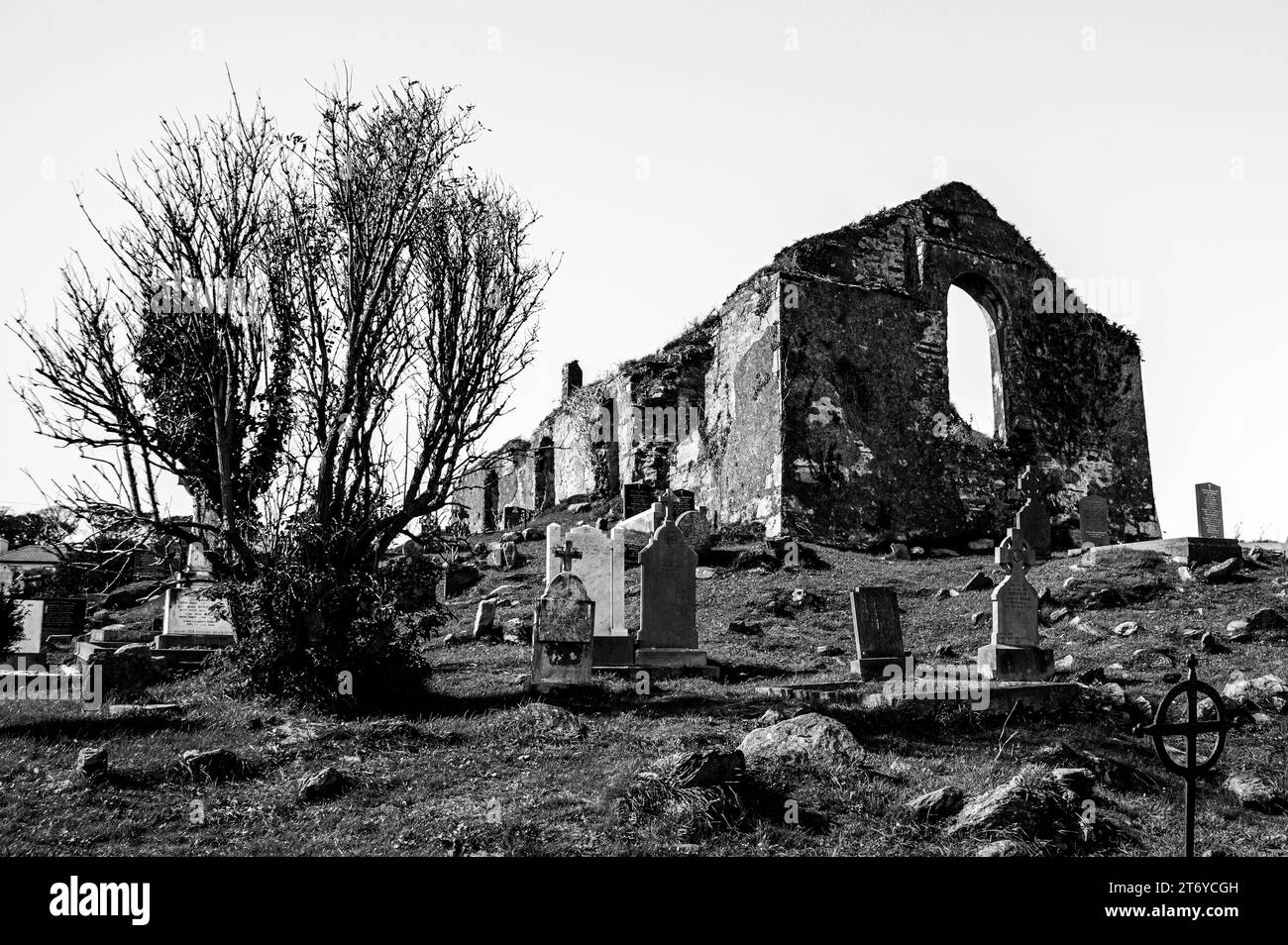 St Mary's Old Church and Graveyard, Schull, County Cork, Irlanda Foto Stock