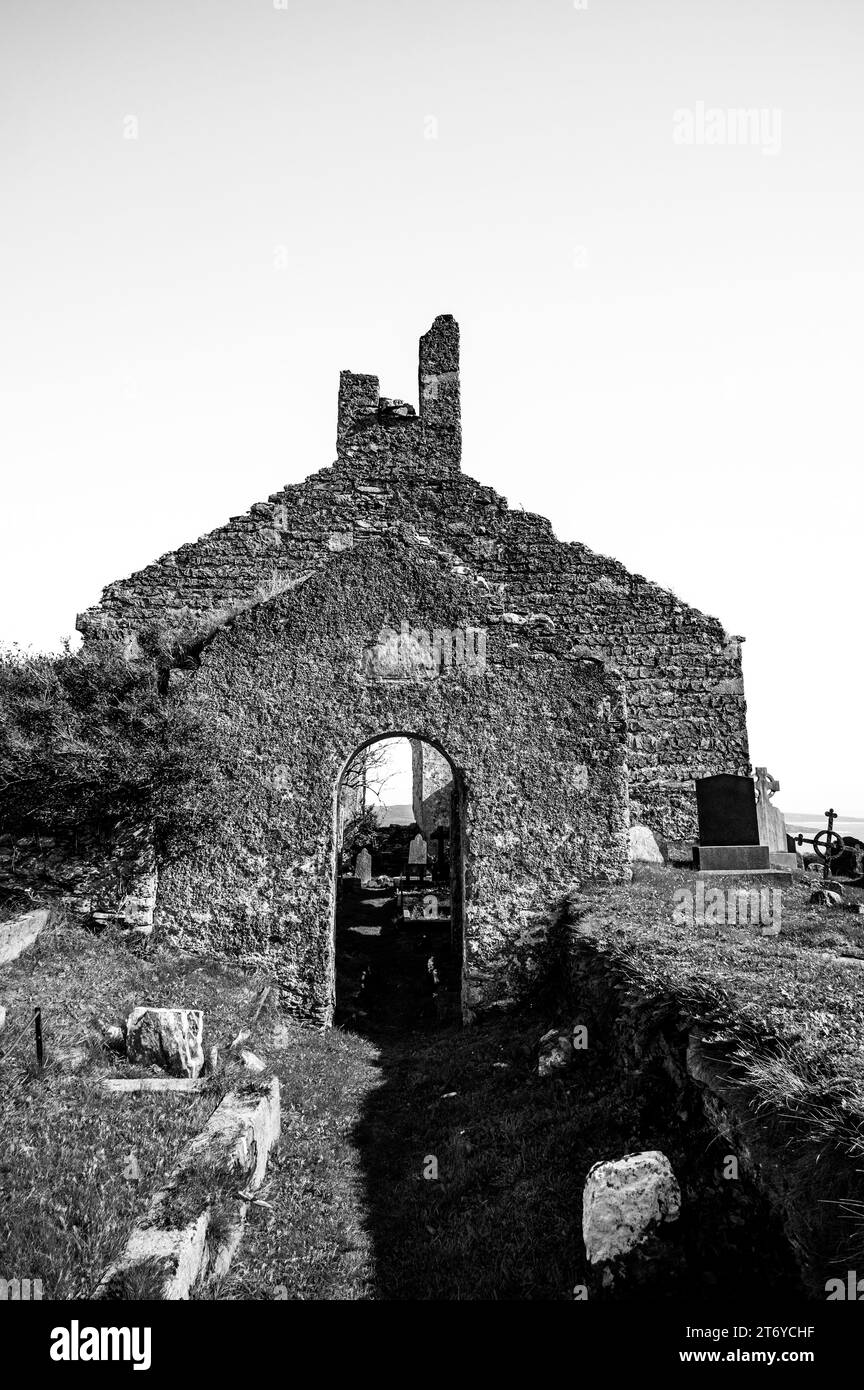 St Mary's Old Church and Graveyard, Schull, County Cork, Irlanda Foto Stock
