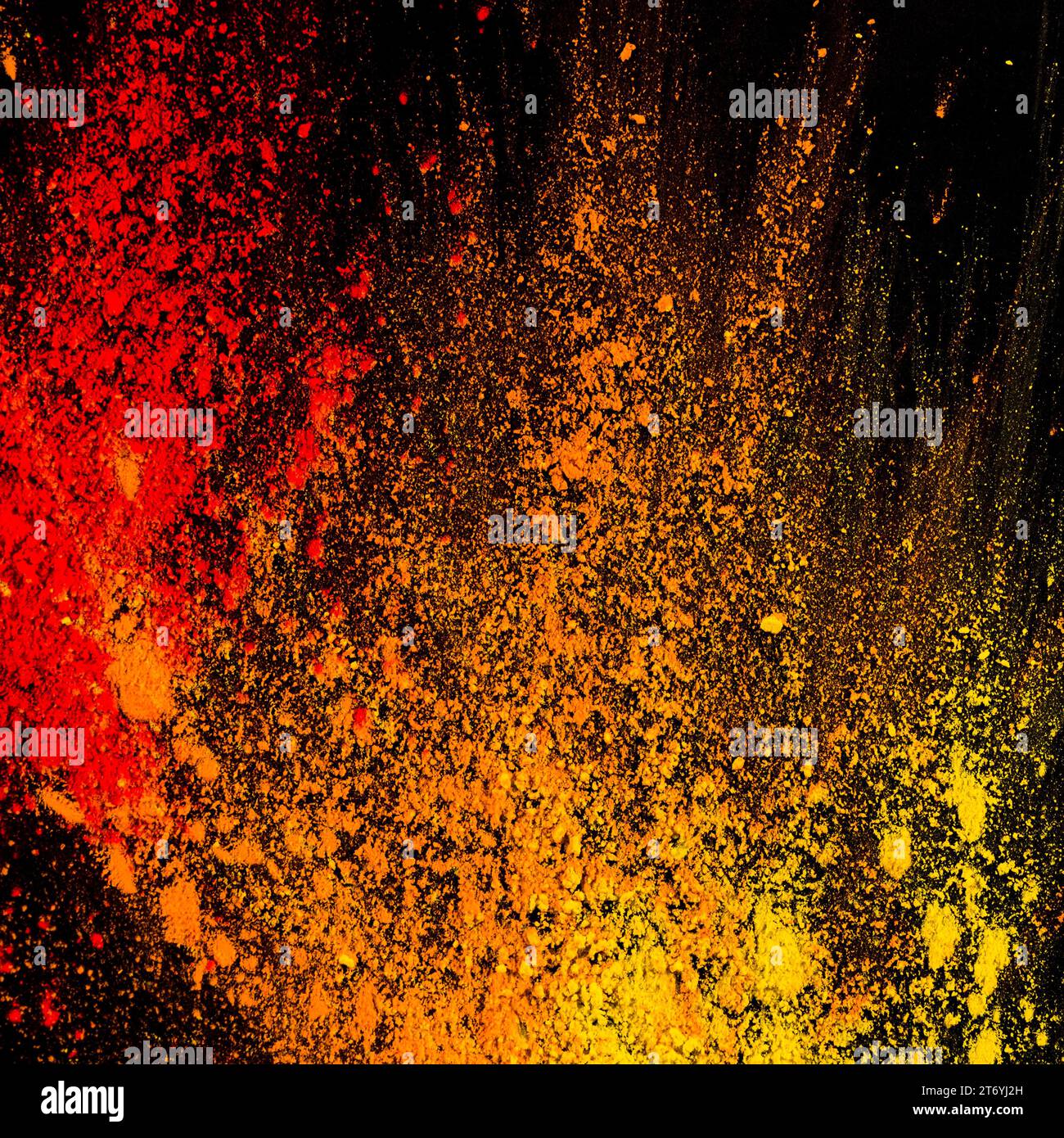 Sfondo a polvere colorata astratta Foto Stock