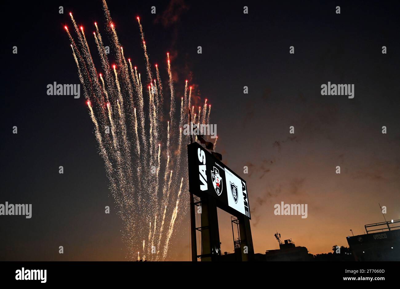 Rio de Janeiro-Brasile, 12 novembre 2023. Vasco e América mg, valido per il campionato brasiliano di calcio allo stadio São Januário credito: Andre Paes/Alamy Live News Foto Stock