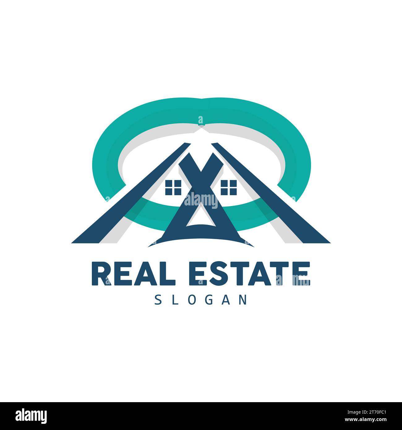 Logo della casa, logo immobiliare Construction Building Vector, design minimalista ed elegante, illustrazione dei simboli delle icone Illustrazione Vettoriale