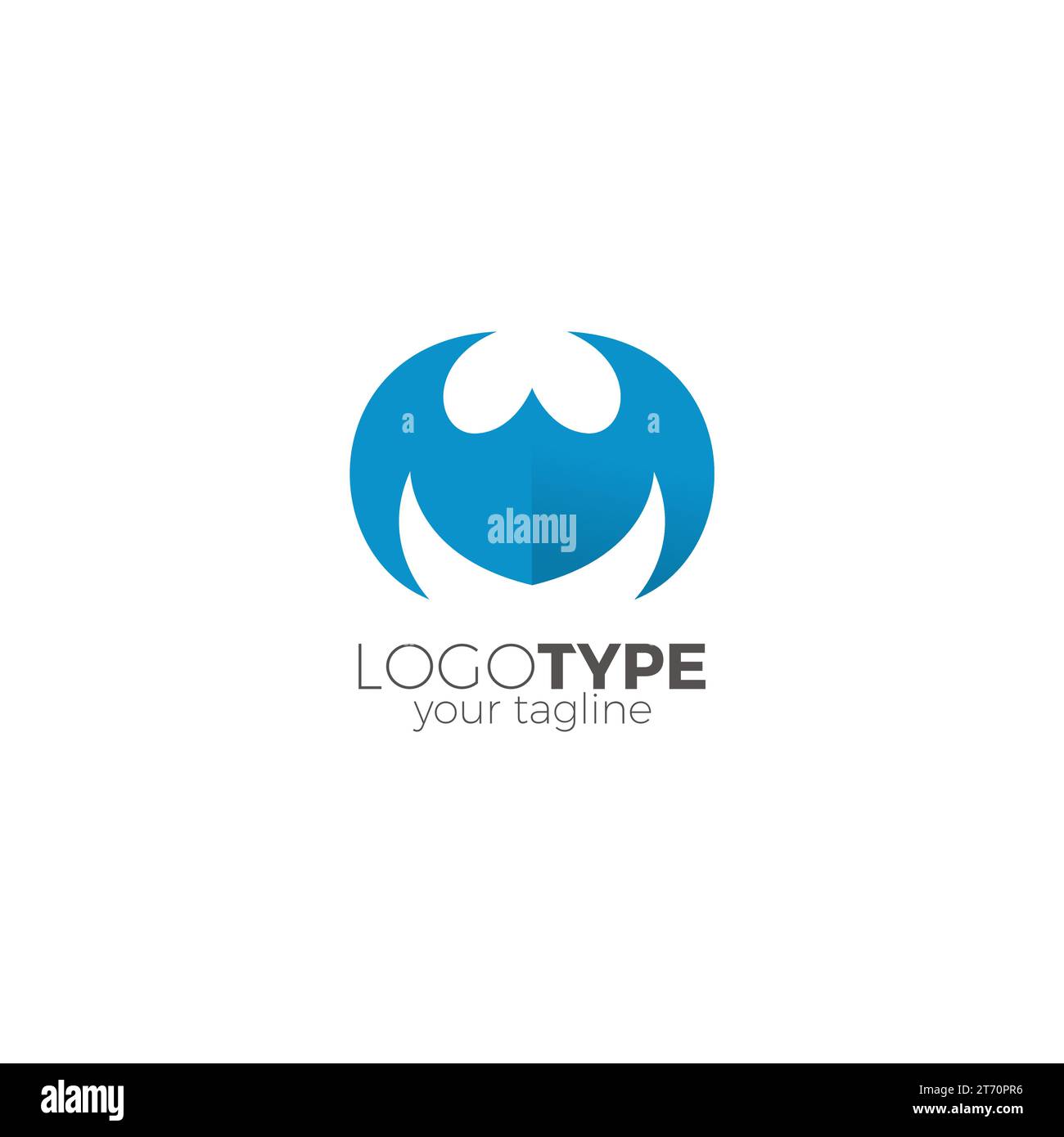 Logo MW semplice. Icona Letter WM. Illustrazione Vettoriale