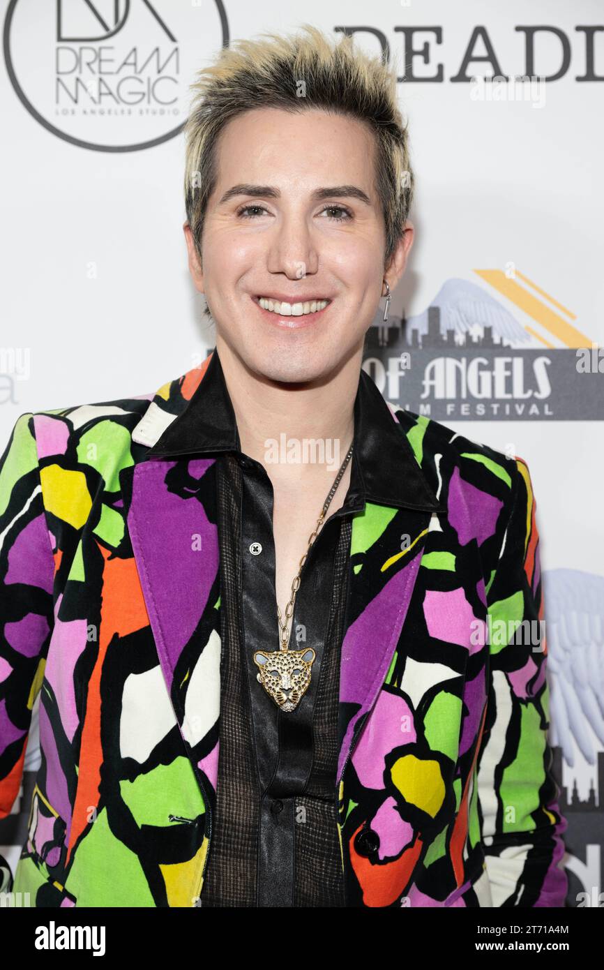 L'attore Ricky Rebel partecipa al gala dei 2023 City of Angels Women's Film Festival Awards al bella Blanca Event Center, Los Angeles, CALIFORNIA, 12 novembre 2023 Foto Stock