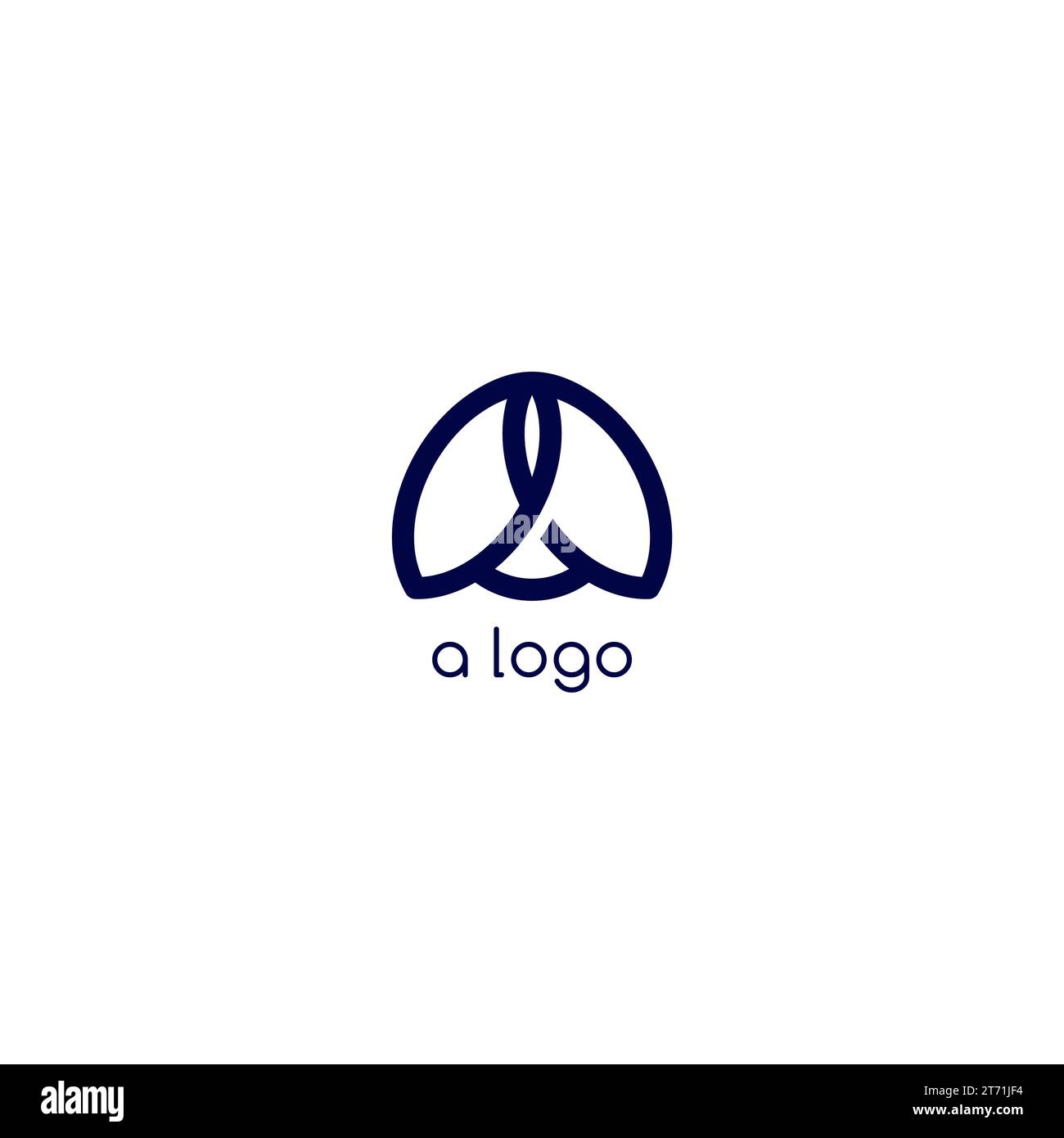 Design semplice con logo Bug. Logo bug Line Illustrazione Vettoriale