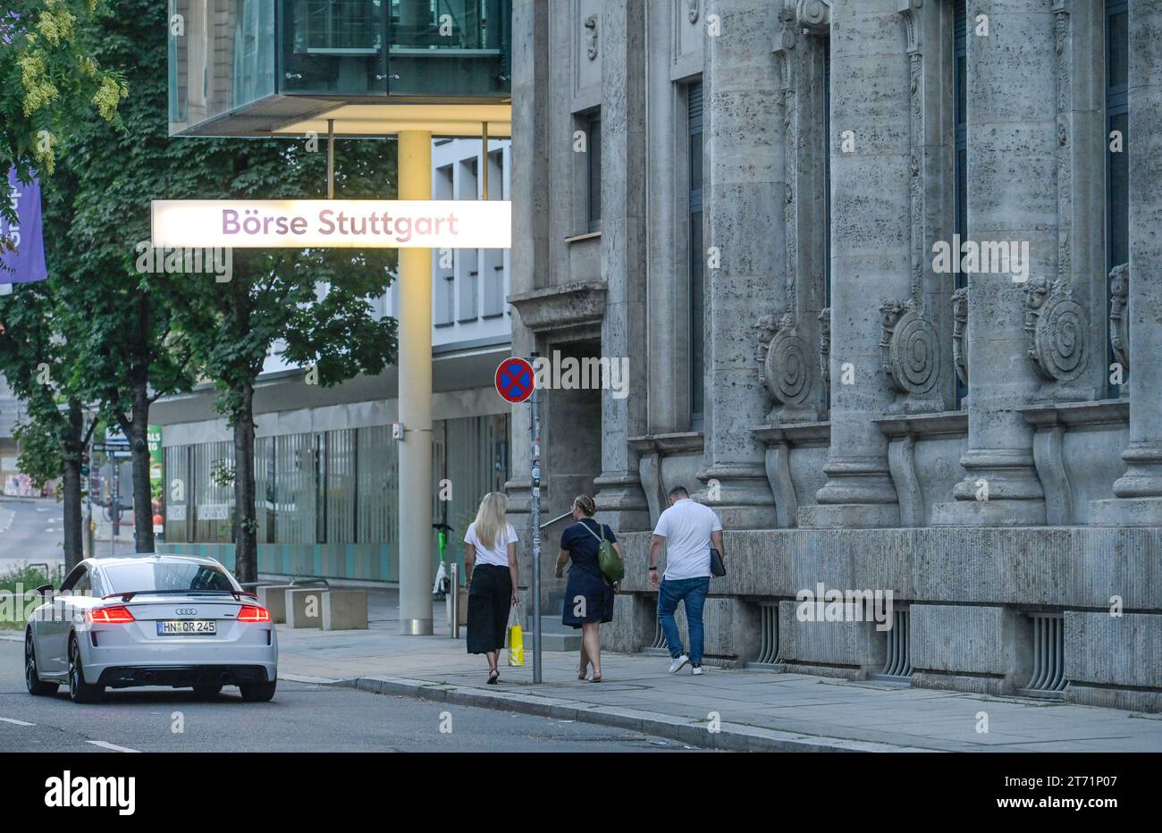 Börse Stoccarda, Börsenstraße, Stoccarda, Baden-Württemberg, Deutschland Foto Stock