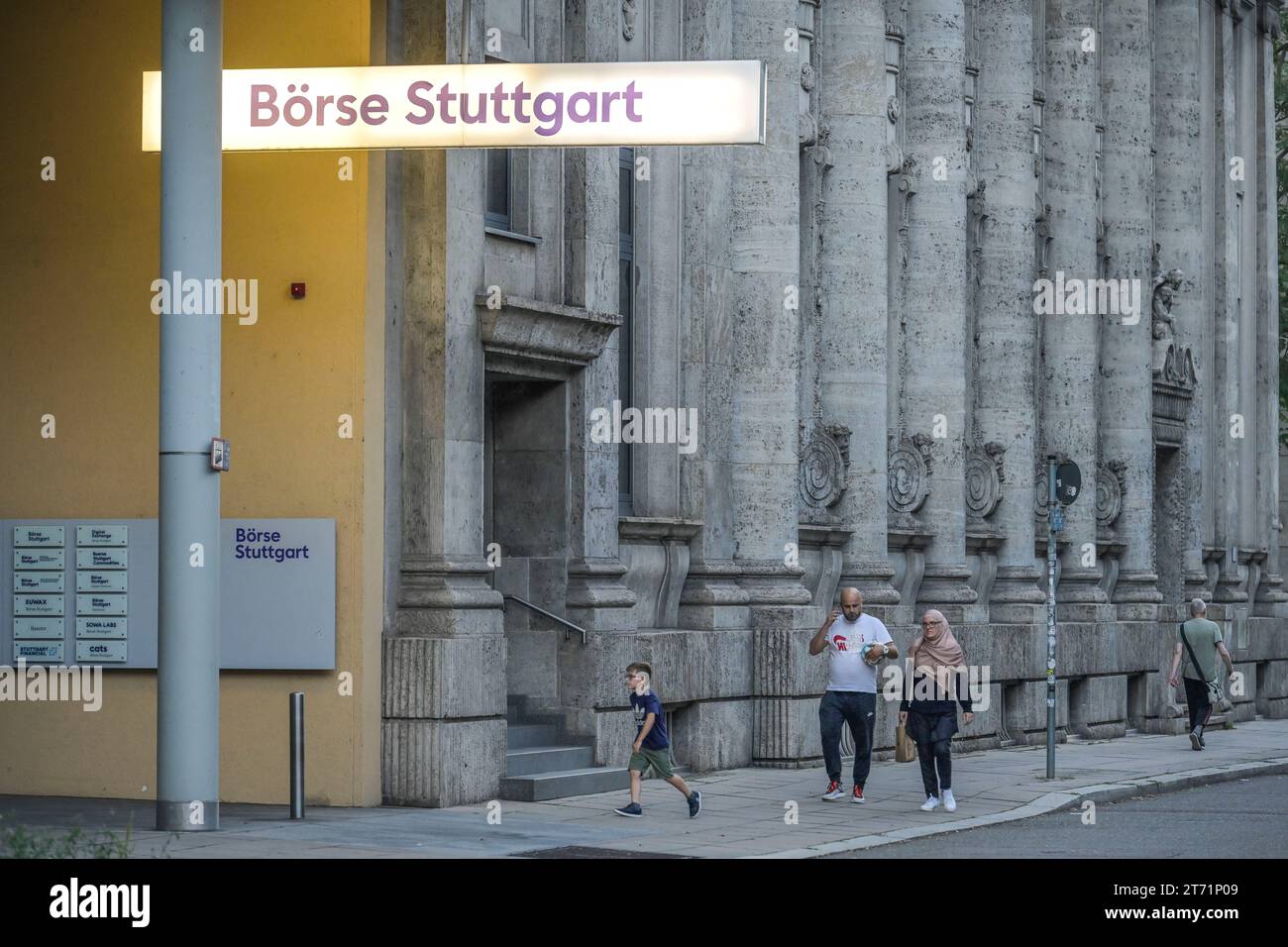 Börse Stoccarda, Börsenstraße, Stoccarda, Baden-Württemberg, Deutschland Foto Stock