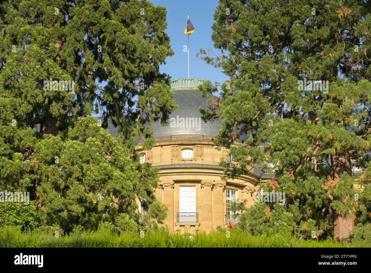 Villa Reitzenstein, Amtssitz Staatsministerium Baden-Württemberg und des amtierenden Ministerpräsidenten, Richard-Wagner-Straße, Stoccarda, Baden-Würt Foto Stock