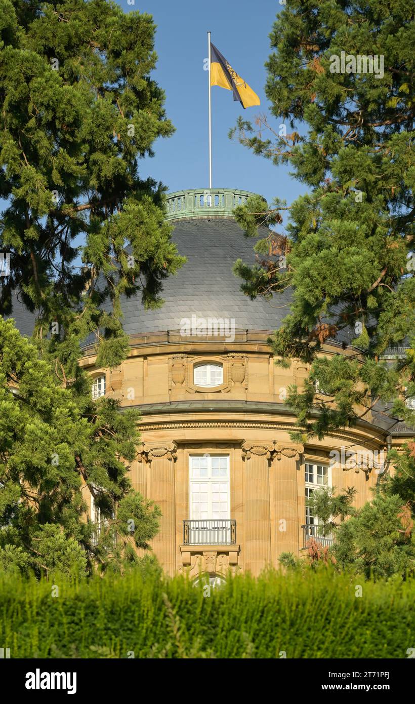Villa Reitzenstein, Amtssitz Staatsministerium Baden-Württemberg und des amtierenden Ministerpräsidenten, Richard-Wagner-Straße, Stoccarda, Baden-Würt Foto Stock