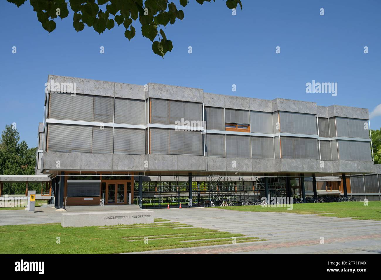 Bundesverfassungsgericht, Schloßbezirk, Karlsruhe, Baden-Württemberg, Deutschland Foto Stock