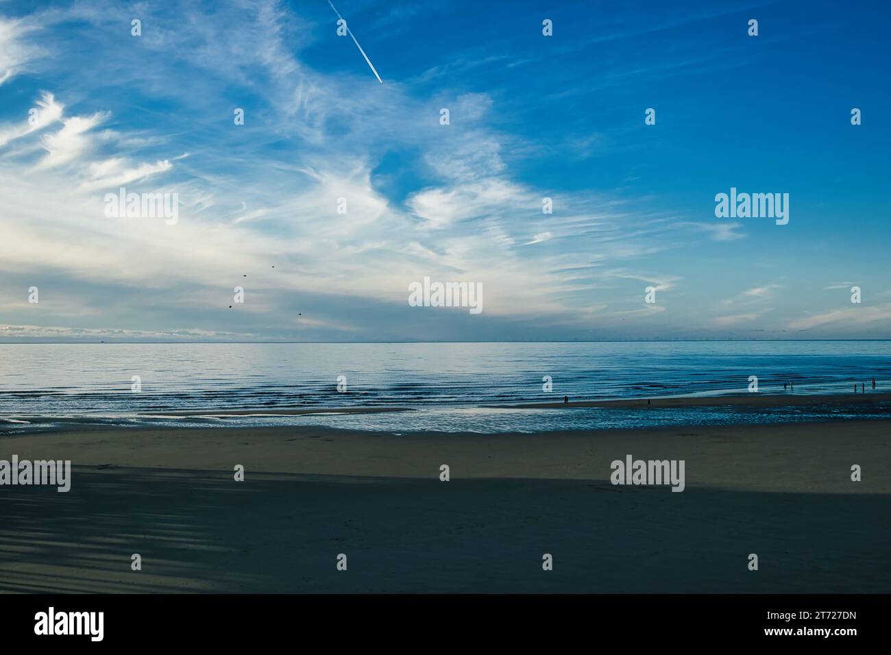 Una foto della vista sulla spiaggia di Blackpool Foto Stock