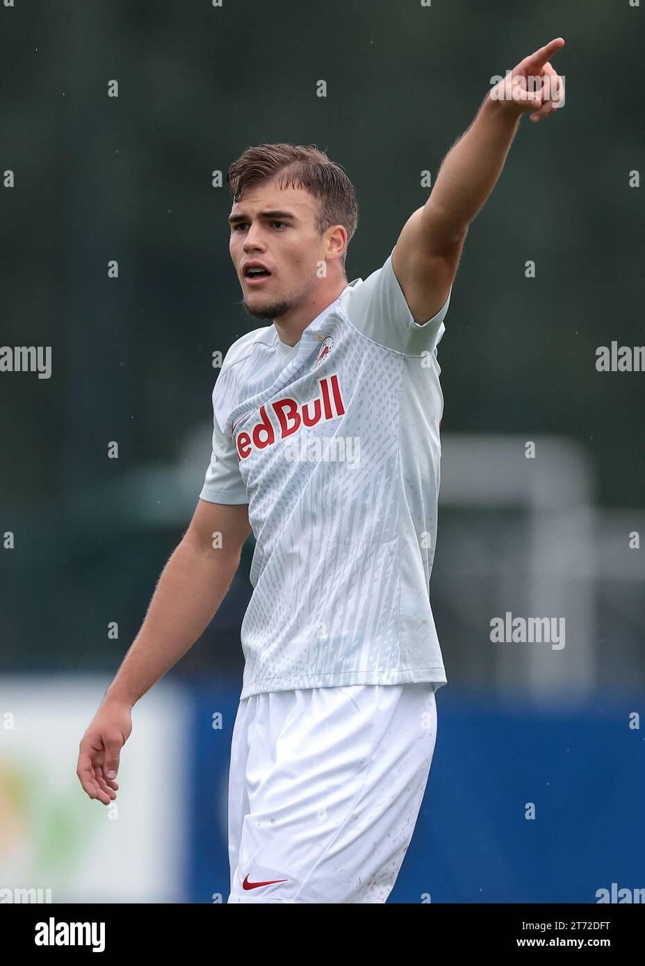 Milano, 24 ottobre 2023. Mario Pejazic del Salisburgo reagisce durante la partita della UEFA Youth League al Centro sviluppo giovanile di Milano. Il credito fotografico dovrebbe leggere: Jonathan Moscrop / Sportimage Foto Stock