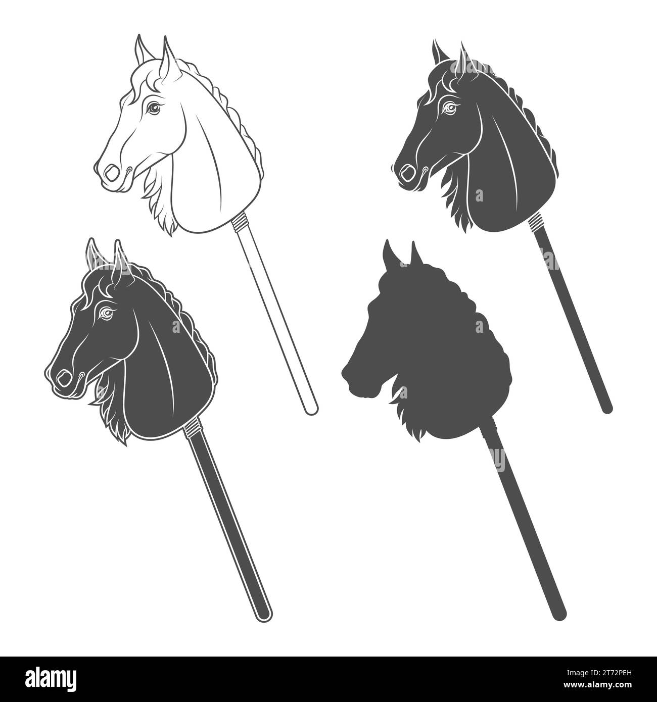 Cavallo sul bastone Foto e Immagini Stock in Bianco e Nero - Alamy