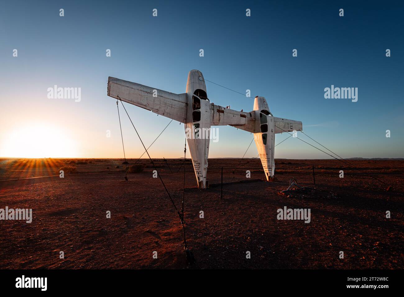 Opere d'arte speciali remote del Mutonia Sculpture Park, Australia meridionale. Foto Stock