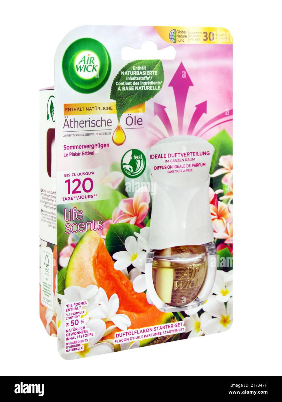 Amburgo, Germania - ottobre 29 2023: Olio essenziale del profumo tedesco Airwick Foto Stock
