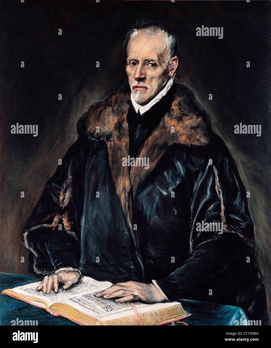 Francisco de Pisa (1534-1616), storico e scrittore spagnolo, ritratto dipinto ad olio su tela di El Greco, 1610-1614 Foto Stock