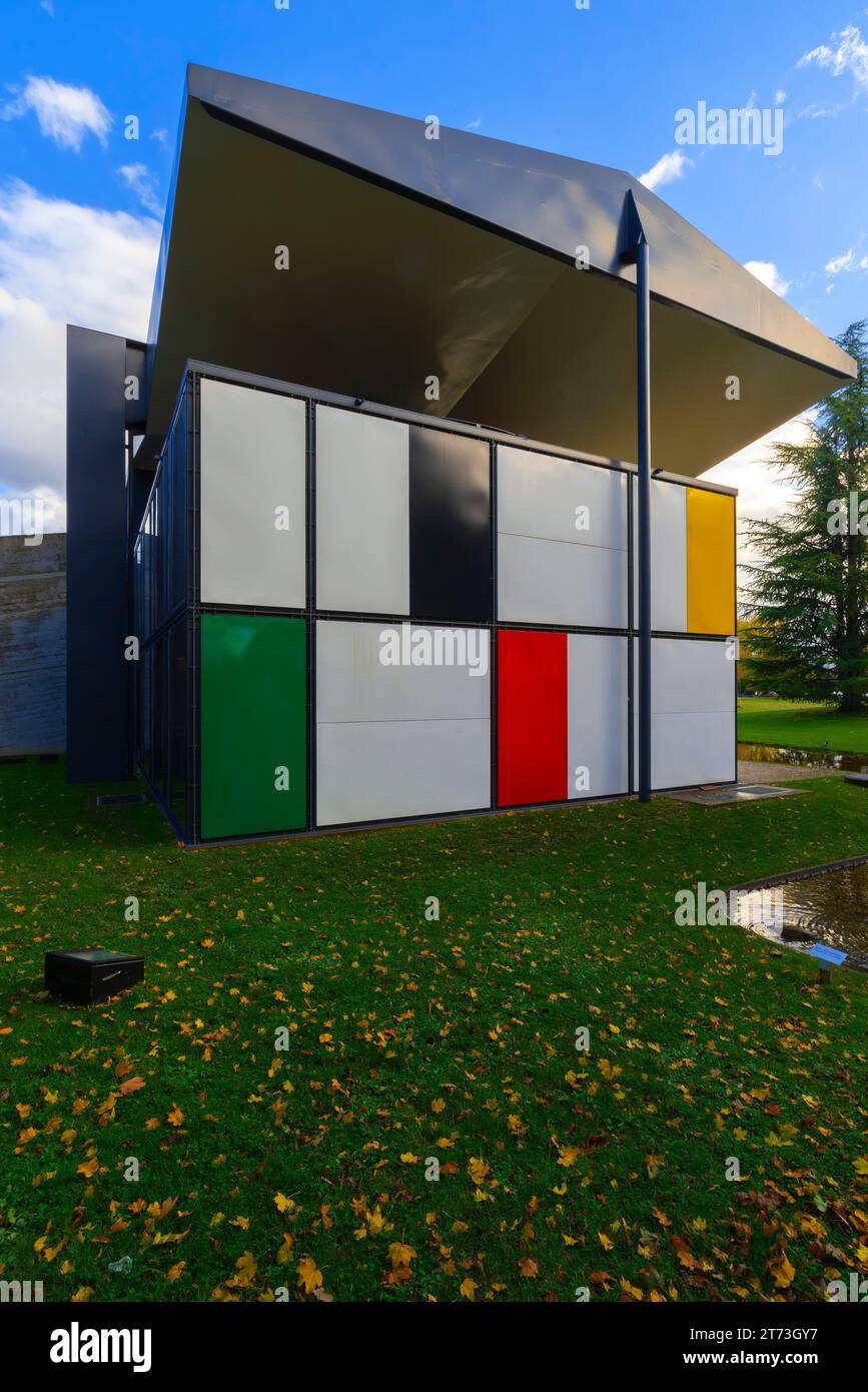 Pavillon le Corbusier o Heidi Weber House progettata da la Corbusier, Zürich, cannone di Zürich. Svizzera. Il museo è elencato nell'invento svizzero Foto Stock