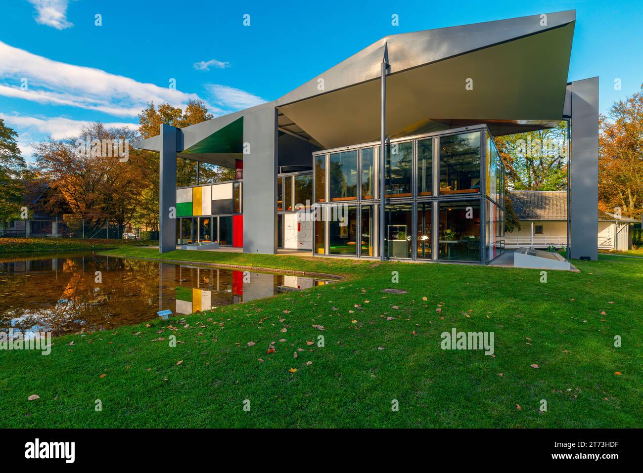 Pavillon le Corbusier o Heidi Weber House progettata da la Corbusier, Zürich, cannone di Zürich. Svizzera. Il museo è elencato nell'invento svizzero Foto Stock