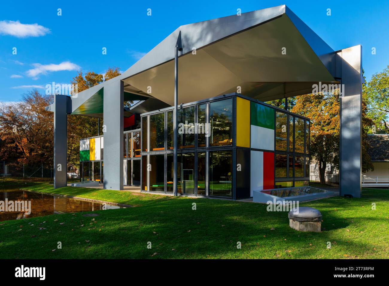 Pavillon le Corbusier o Heidi Weber House progettata da la Corbusier, Zürich, cannone di Zürich. Svizzera. Il museo è elencato nell'invento svizzero Foto Stock