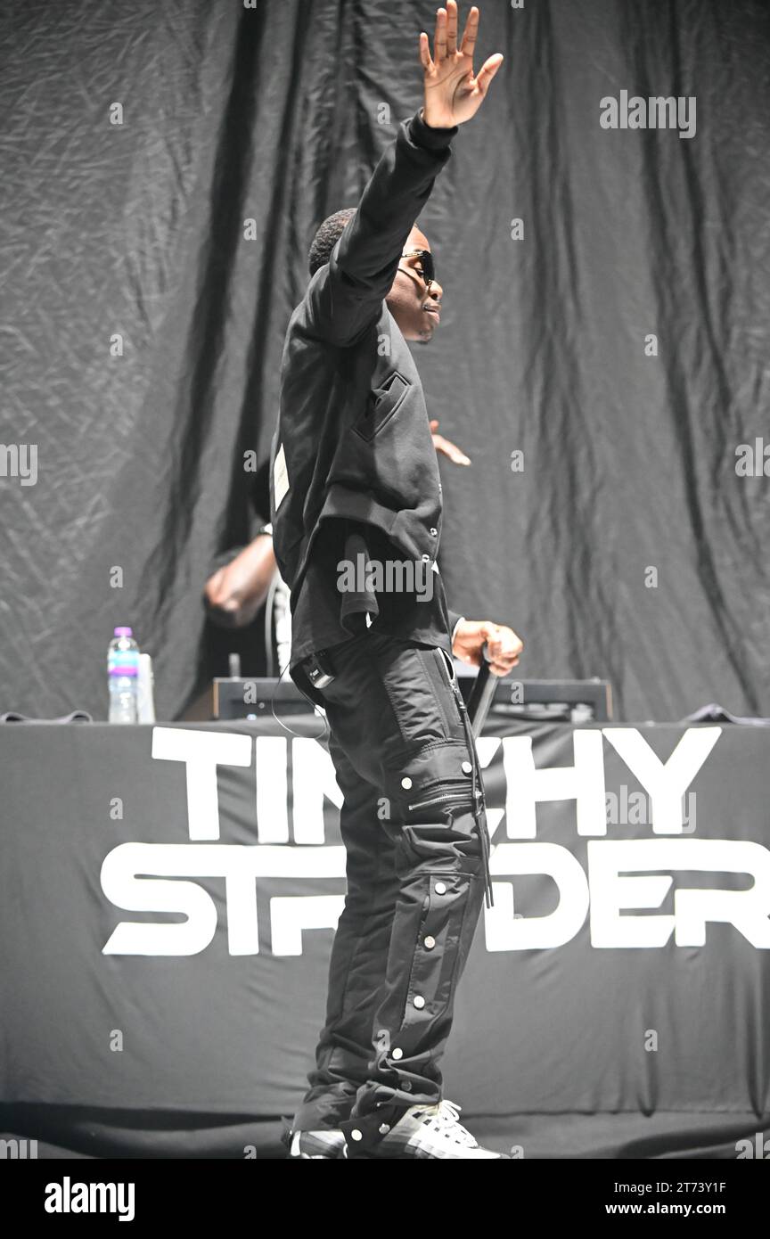 Tinchy Stryder ,Performing at Sheffield Utilita Arena ,Sheffield , UK,11.11.2023 Foto Stock