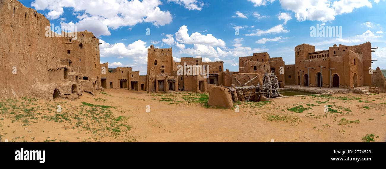 Impero mongolo. Panorama della capitale dell'Orda d'Oro - la città di sarai Batu. Foto Stock