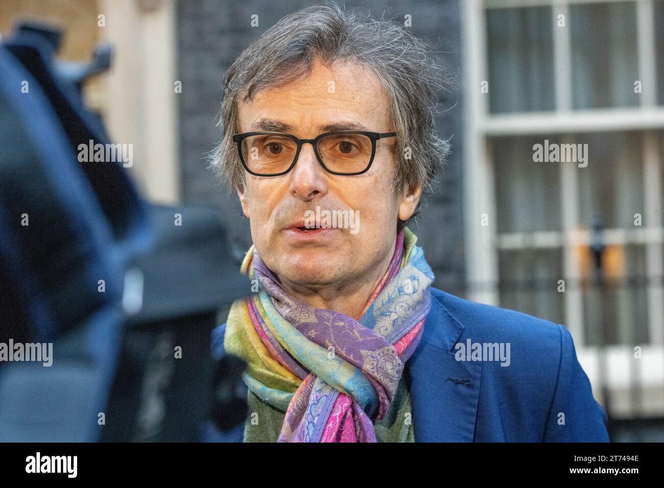 Londra, Regno Unito. 13 novembre 2023. UK Cabinet Reshuffle Downing Street Londra UK Robert Peston, commentatore politico, Credit: Ian Davidson/Alamy Live News Foto Stock