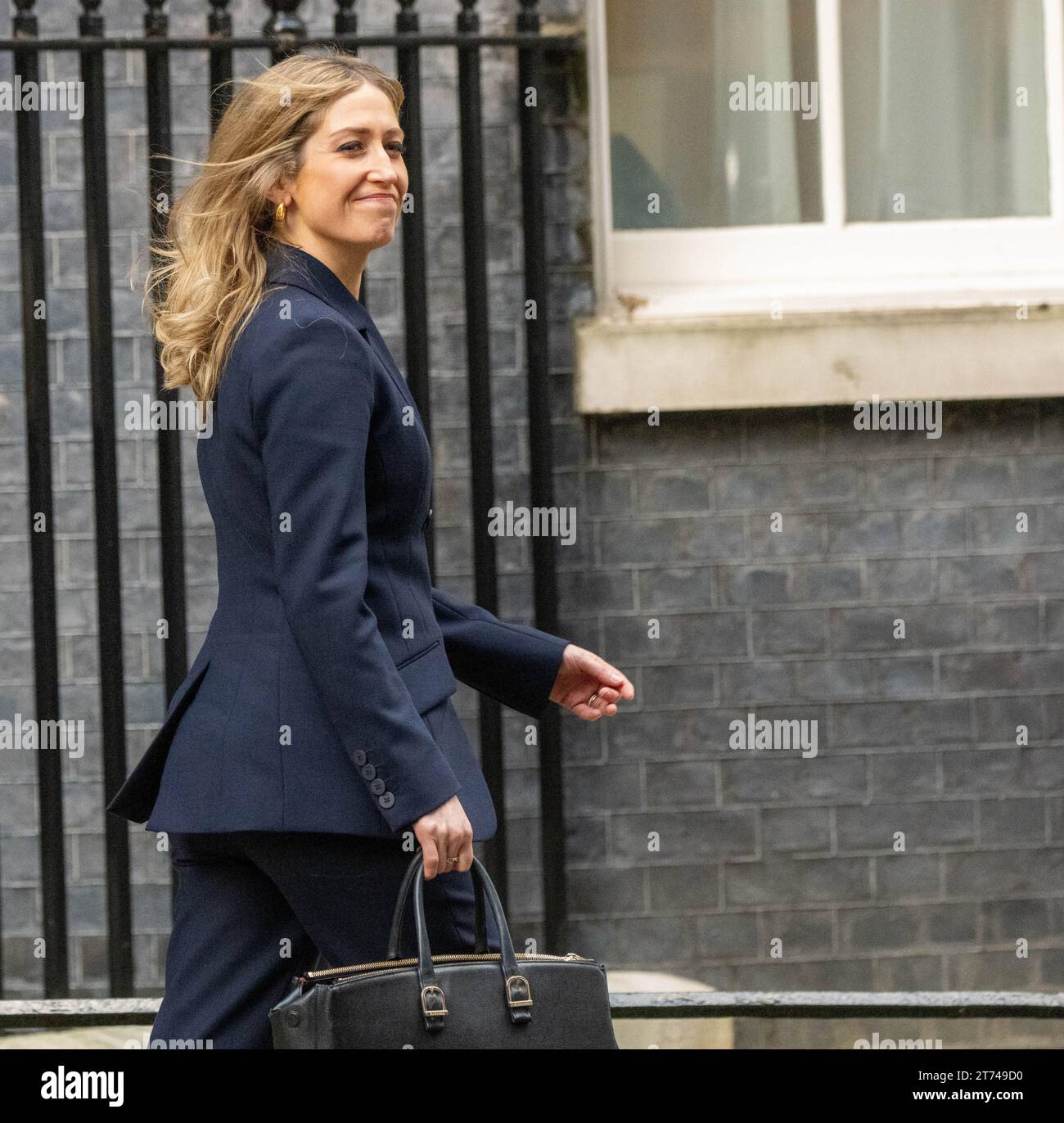 Londra, Regno Unito. 13 novembre 2023. Rimescolamento del governo britannico Downing Street Londra UK Laura Trott nuova capo segretaria del Tesoro: Ian Davidson/Alamy Live News Foto Stock
