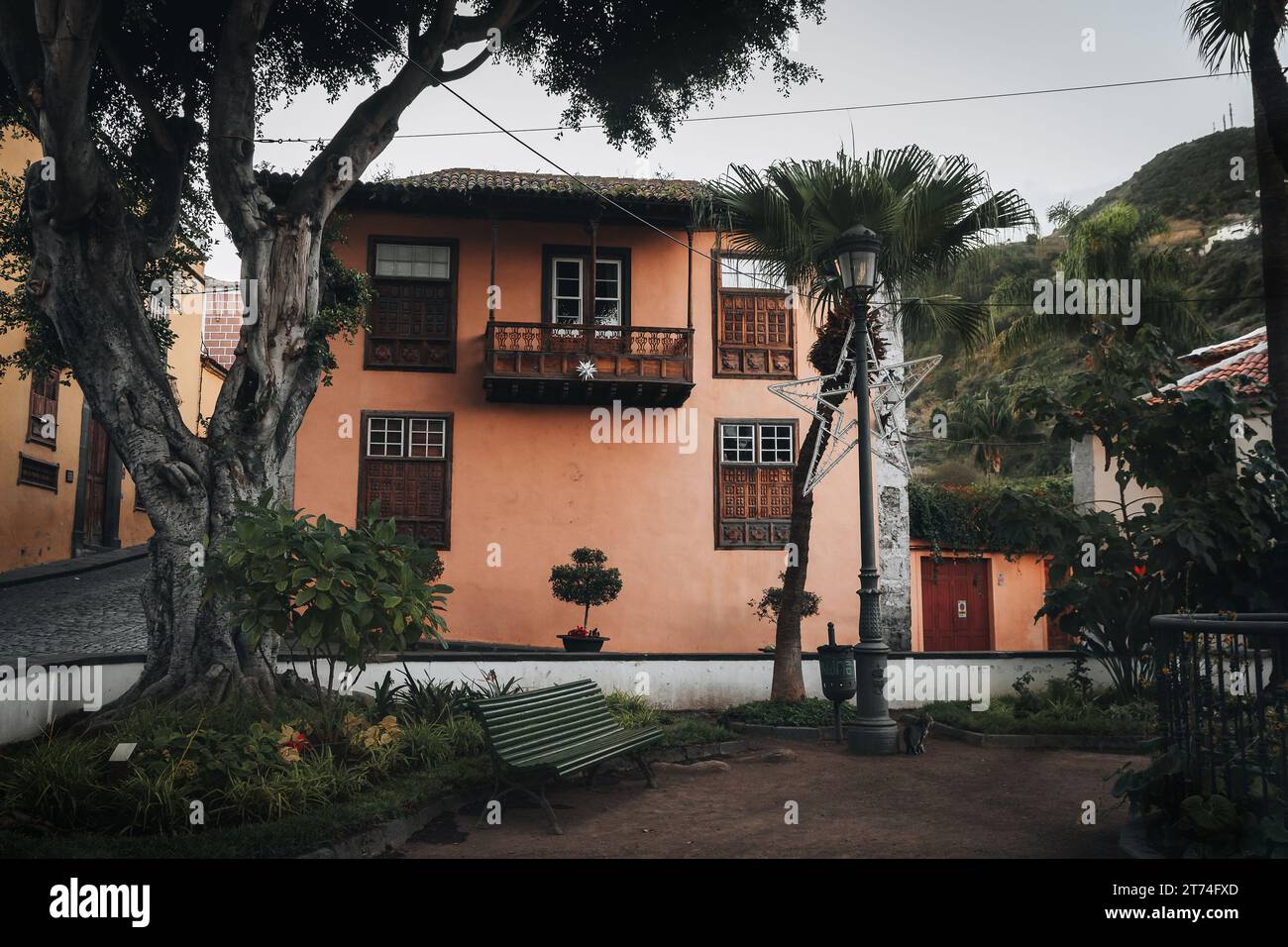 Città vecchia a Icod de los Vinos, Tenerife, isole Canarie Foto Stock