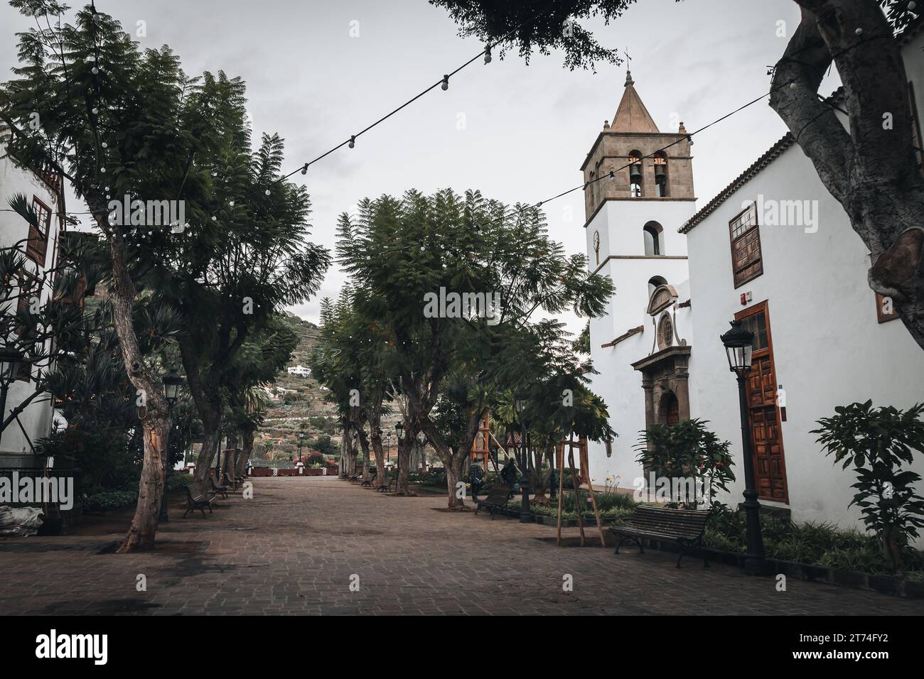 Città vecchia a Icod de los Vinos, Tenerife, isole Canarie Foto Stock