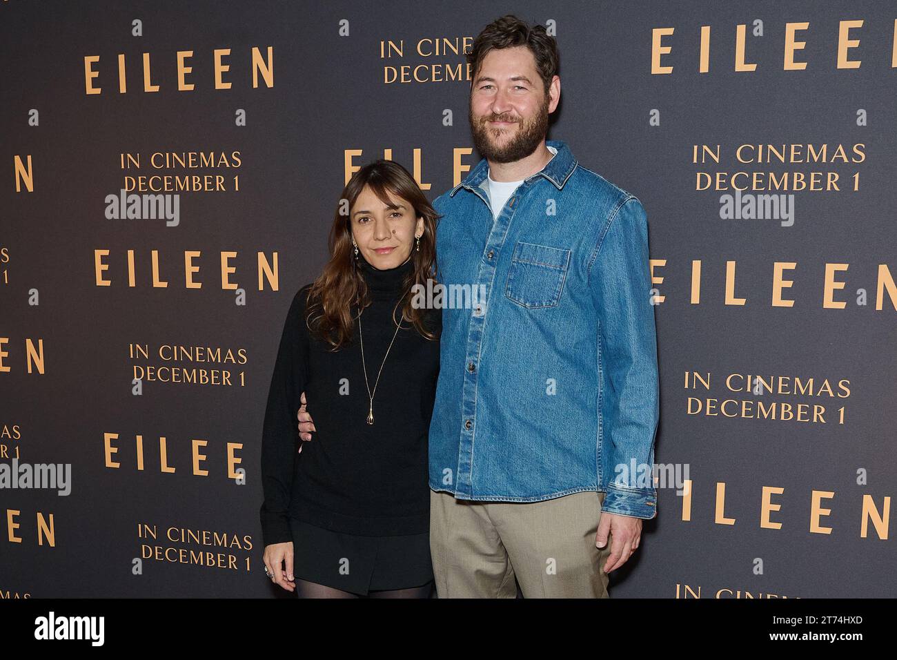 Londra, Regno Unito . 13 novembre 2023 . Ottessa Moshfegh, Luke Goebel nella foto alla proiezione speciale di Eileen tenutasi al Picturehouse Central. Crediti: Alan D West/EMPICS/Alamy Live Newshouse Central Foto Stock