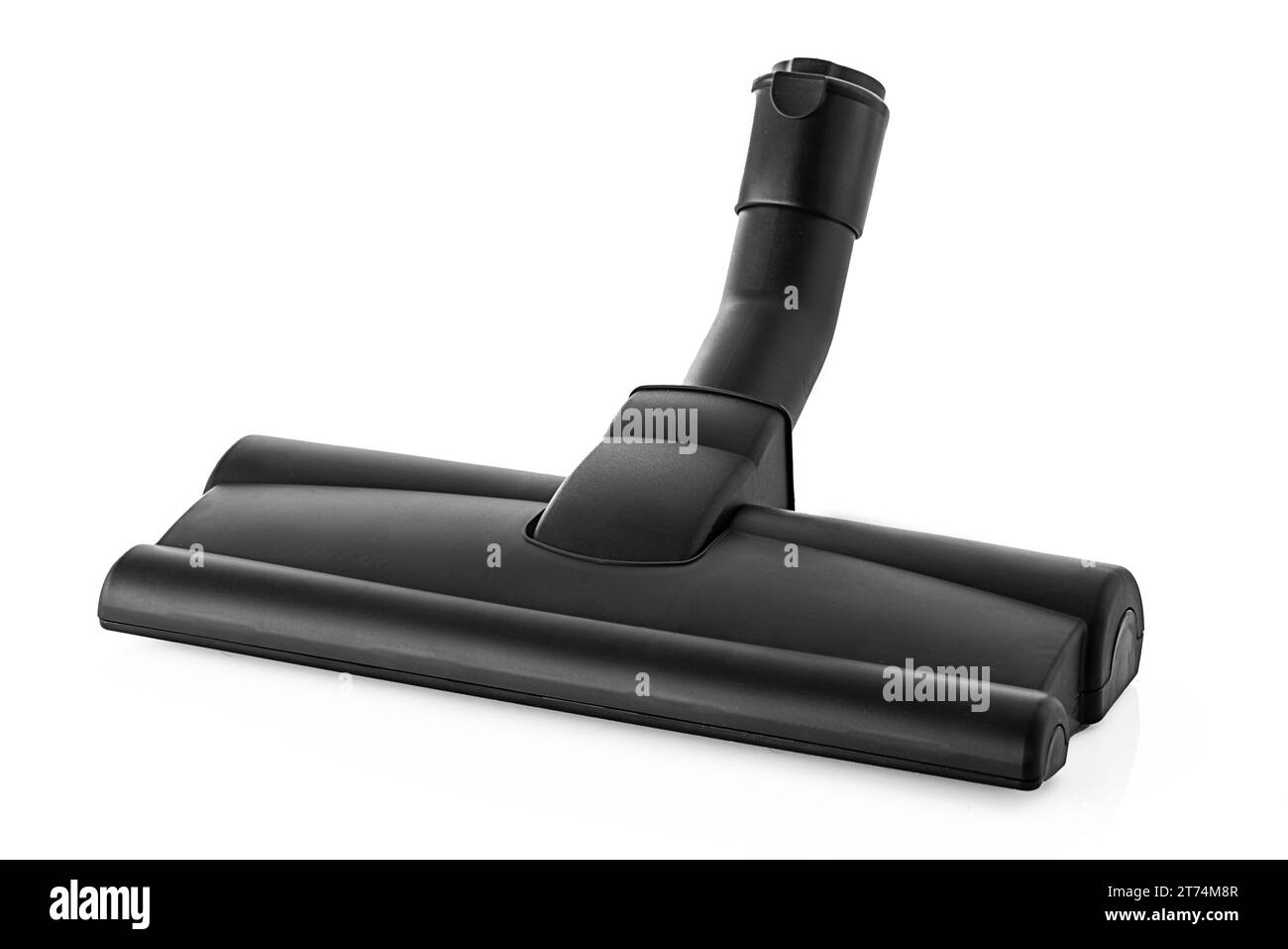 Aspirapolvere per servizi di pulizia della casa isolato su sfondo bianco, spazzatrice pulita per pavimenti e tappeti. Foto Stock