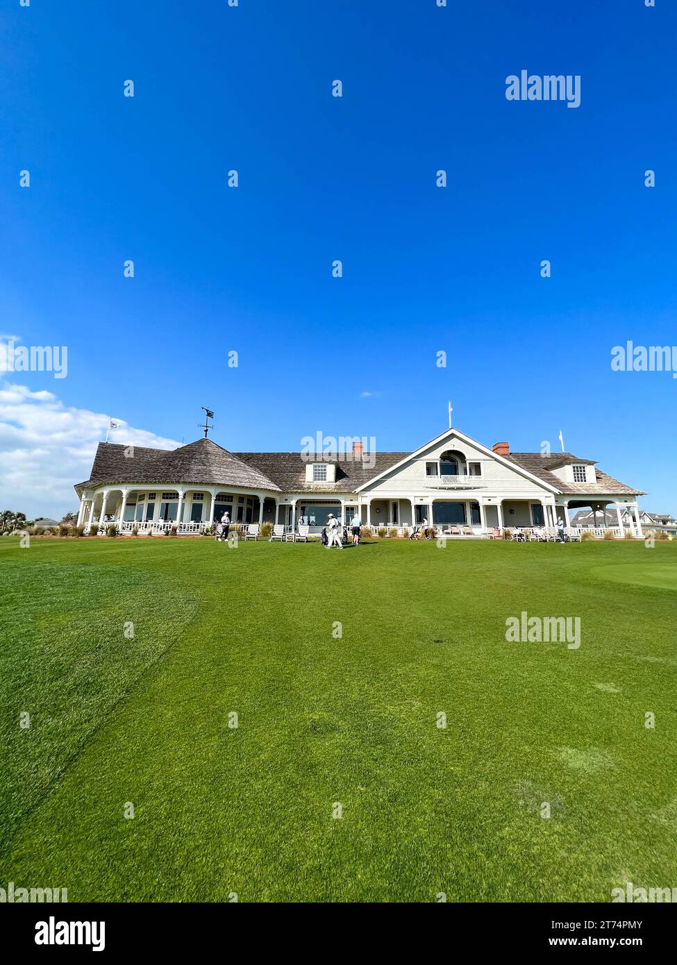 Kiawah Island, SC USA - 26 febbraio 2023: The Ocean Course Golf Course Golf Course Club House su Kiawah Island, South Carolina. Foto Stock