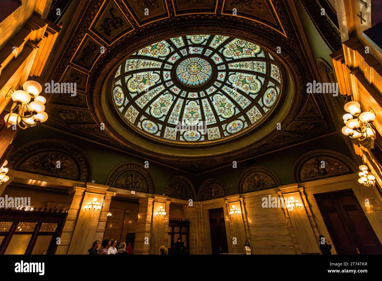 Chicago Cultural Center. Chicago, Stati Uniti Foto Stock