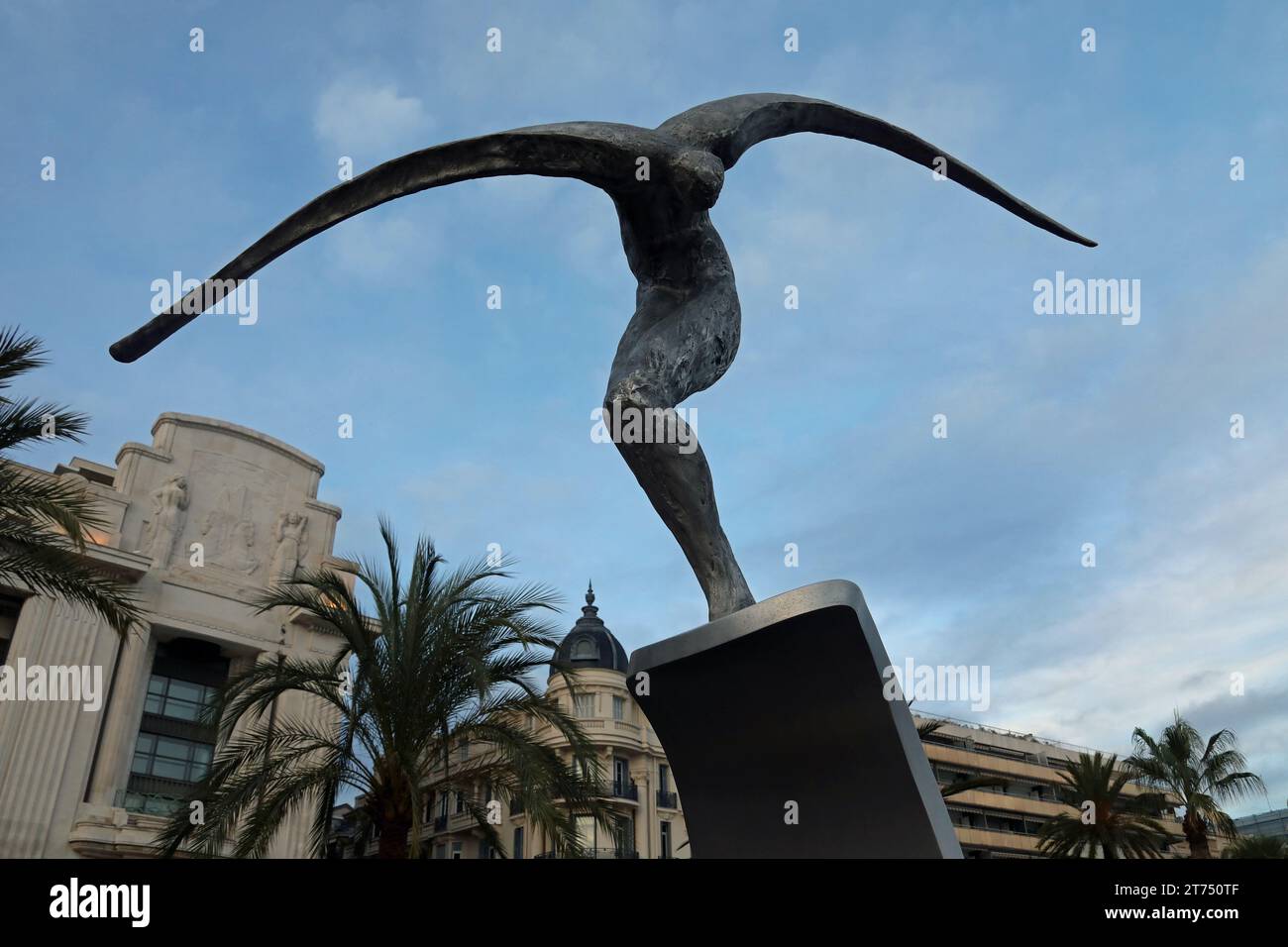Monumento a Nizza per le vittime del terrorismo Foto Stock